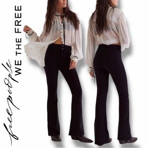 Free People We the Free Jayde Seamed Corduroy Flare Pants Jeans in the Size 32